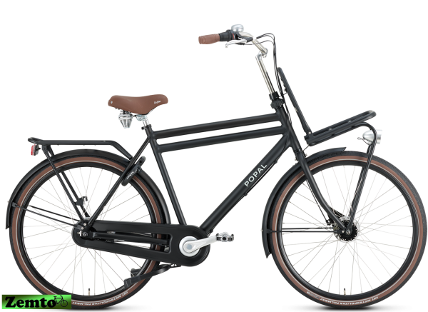 Herren Hollandrad Daily Dutch Prestige 7 Gang  , 50 cm, schwarz-matt